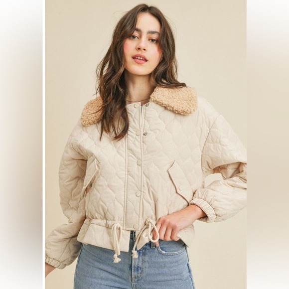 Bohme cream quilted jacket - Picture 3 of 8